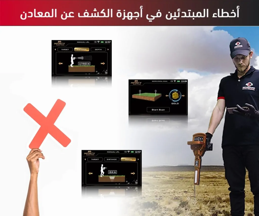 أخطاء المبتدئين في أجهزة الكشف عن المعادن أخطاء المبتدئين في أجهزة الكشف عن المعادن