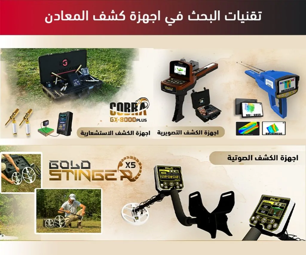 تقنيات البحث في اجهزة كشف المعادن