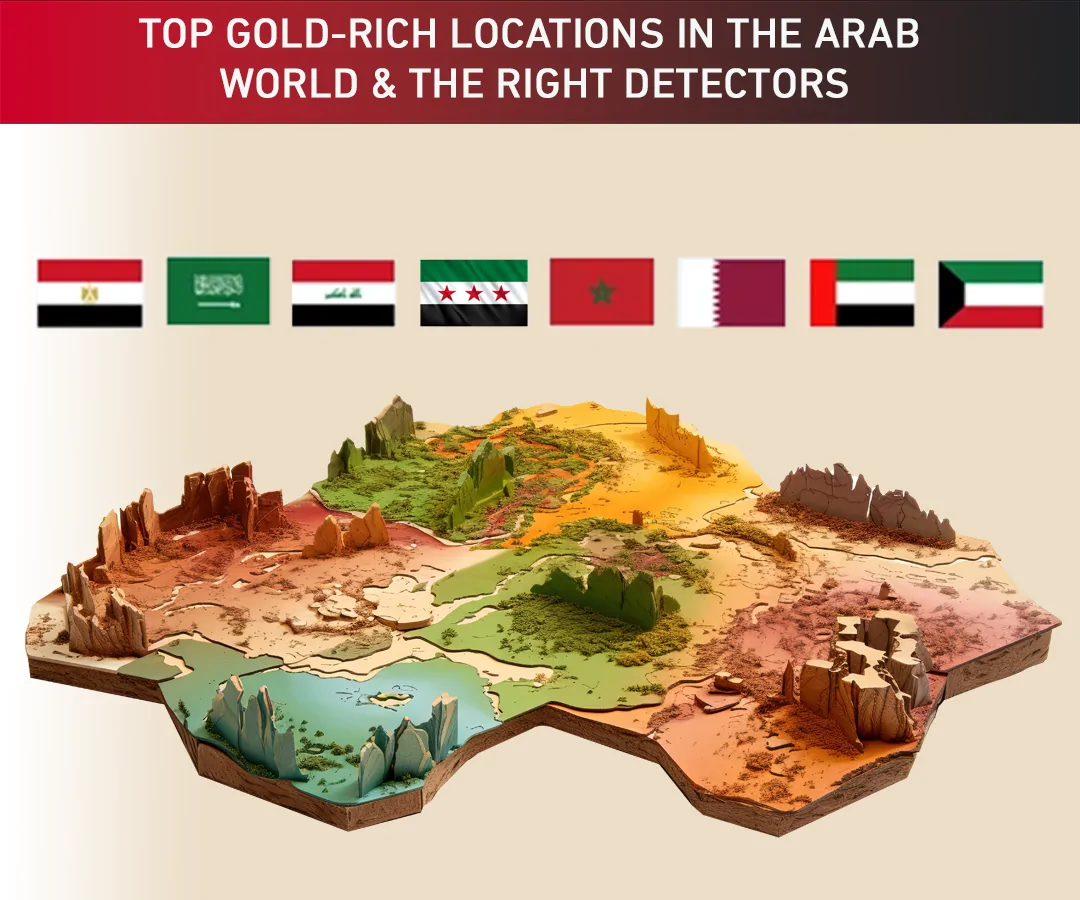 The Most Gold-Rich Locations in the Arab World and How to Prospect Step by Step