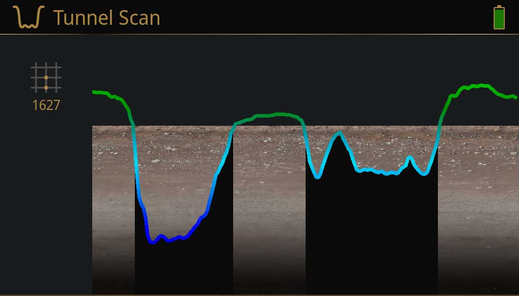 OKM eXp 7000 Professional Plus OKM eXp 7000 operating mode Tunnel Scan